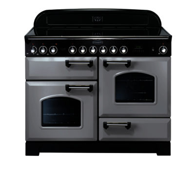 RANGEMASTER  Classic Deluxe 110 Electric Ceramic Range Cooker - Royal Pearl & Chrome
